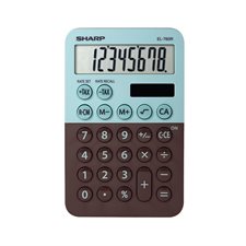 Calculatrice de poche EL-760R menthe et chocolat