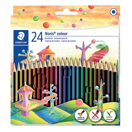 Crayons de couleurs Noris® paquet de 24