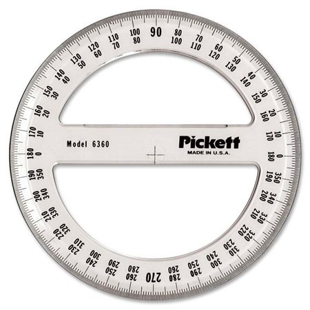 PROTRACTOR CLEAR 360 DEGREES