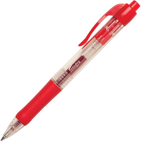 Integra Retractable Gel Ink Pen 0.7 mm red