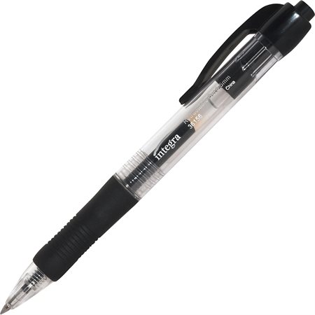 Integra Retractable Gel Ink Pen 0.5 mm black