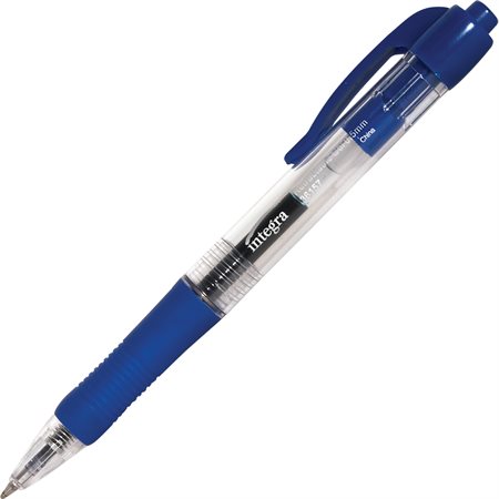 Integra Retractable Gel Ink Pen 0.5 mm blue