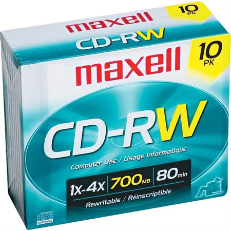 CD-RW REWRITABL SLIM JWL*10 / PK