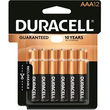 Coppertop Alkaline Batteries AAA Package of 12