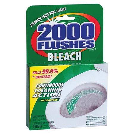 Nettoyant automatique pour cuvettes de toilettes 2000 Flushes® 2000 Flushes avec chlore