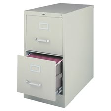 Large Capacity Grade Vertical Files Legal size. 2 drawers. 28-3/8 in. H. light grey