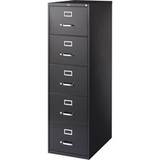 Large Capacity Grade Vertical Files Legal size. 5 drawers. 61-3/8 in. H. black
