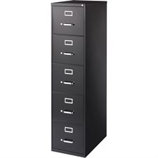 Large Capacity Grade Vertical Files Letter size. 5 drawers. 61-3/8 in. H. black