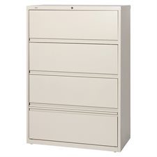 Fortress Serie Lateral File 4 drawers. 36 x 19 x 52-1/2 in. H. putty