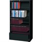Fortress Serie Lateral File 5 drawers. 36 x 19 x 69 in. H. black