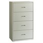 Lateral File 4 drawers. 30 x 19 x 52-1 / 2 in. H. light grey
