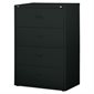 Lateral File 4 drawers. 30 x 19 x 52-1 / 2 in. H. black