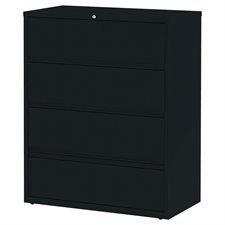 Fortress Serie Lateral File 4 drawers. 42 x 19 x 52-1/2 in. H. black