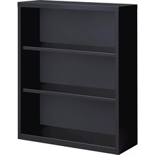 Fortress Series Bookcase 3 shelves - 42 in. H black