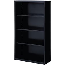 Fortress Series Bookcase 4 shelves - 60 in. H black