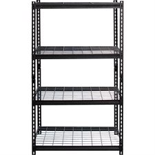 Wire Deck Shelving 4-shelves 36 x 18 x 60 in. H.