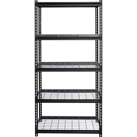 Wire Deck Shelving 5-shelves 36 x 18 x 72 in. H.