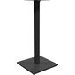 Square Table Base Height: 41 in. black