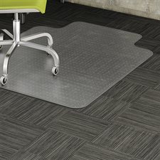 Chair Mat With lip 25 x 12 in.Stodded 45 x 53 in.