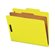 Chemises de classement avec fixateurs Format lettre, 1 diviseur jaune