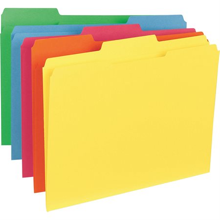 Coloured File Folders with Reinforced Tabs