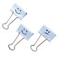 Pince-notes repliables Emoji 19 mm bleu