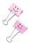 Pince-notes repliables Emoji 19 mm Rose