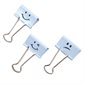 Pince-notes repliables Emoji 32 mm bleu