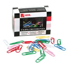 Coloured Paper Clips Box of 500 #1 (1-1/8")