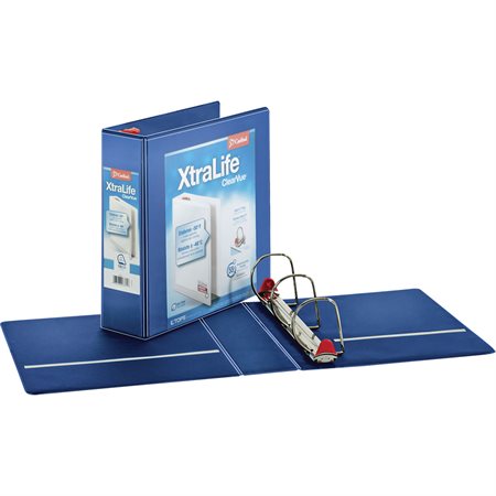XtraLife® ClearVue® Locking Slant-D® Binders 3 in. blue