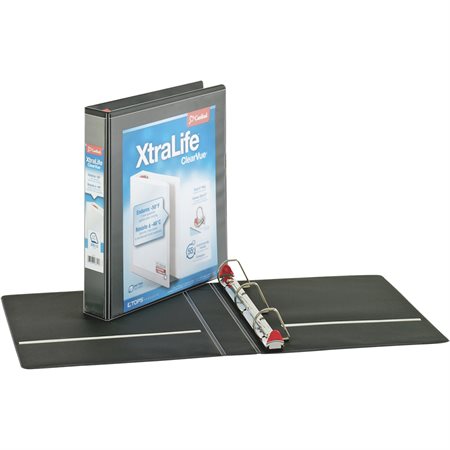 XtraLife® ClearVue® Locking Slant-D® Binders 1-1/2 in. black