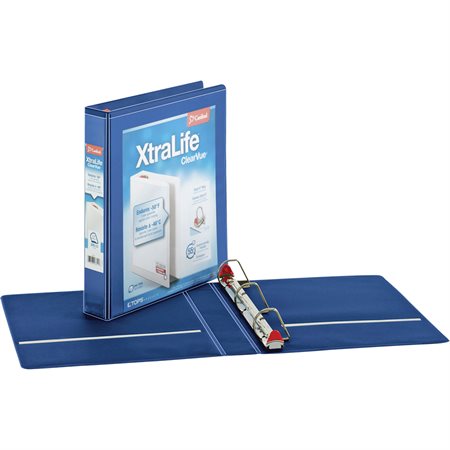 XtraLife® ClearVue® Locking Slant-D® Binders 1-1/2 in. blue
