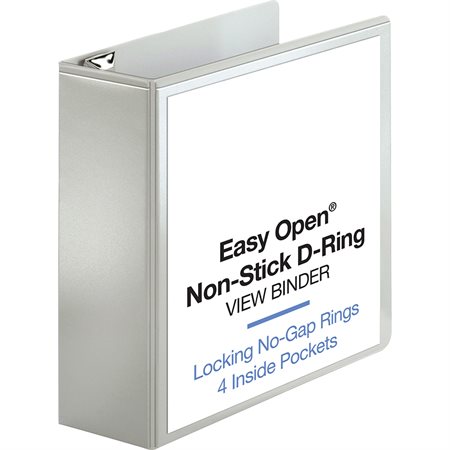 Reliure de présentation robuste Easy Open™ 4 po blanc