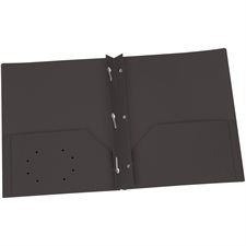 Poly Portfolio With fasteners. 135-sheet capacity black