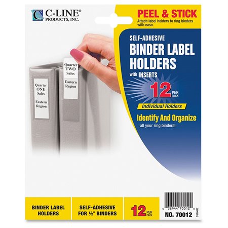 Label Holder for Binders