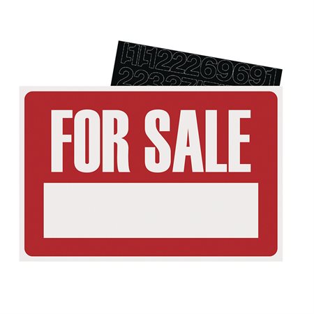 8X12 SIGN KIT FOR SALE WHT / RED