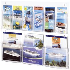 Clear2c™ Pamphlet Display 28 x 3 x 23-1/2 in. H