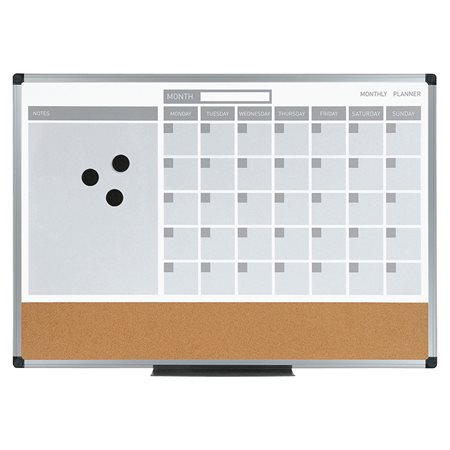 3-in-1 Combo Monthly Calendar Board