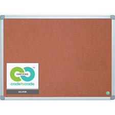 Earth™ Aluminum Frame Cork Board 36 x 48 in.
