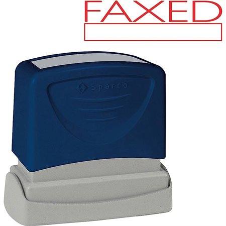 "Faxed" Custom Stamp
