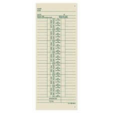 Bilingual Weekly Time Cards pkg 250