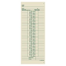 Bilingual Weekly Time Cards pkg 100