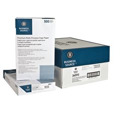 BUSINESS SOURCE® Copy paper Box of 5,000 (10 packs of 500) legal
