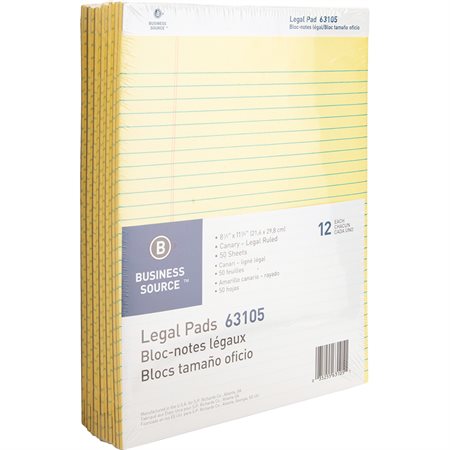 Bloc de papier Format lettre - 8-1 / 2 x 11-3 / 4 po jaune