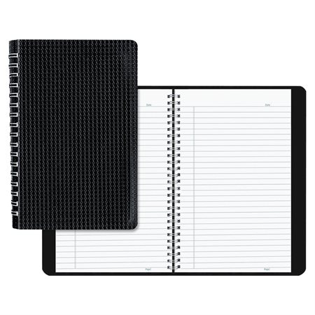 Cahier de notes Duraflex 9-1 / 8 x 5-7 / 8 po, noir
