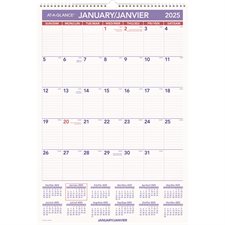 Recycled Monthly Wall Calendar (2023) 15-1/2 x 22-3/4 in.