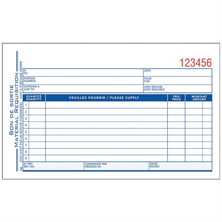 Material Requisition Forms
