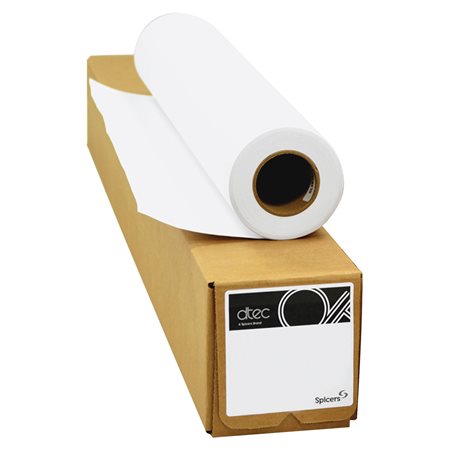 Rouleau de papier grand format aqueux dtec® Mandrin 2", 24lb 24" x 150'  Couché Bond mat