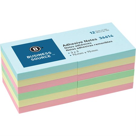 Self Adhesive Notes 3 x 3 in. (pkg 12)