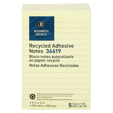 Self Adhesive Recycled Note Pad